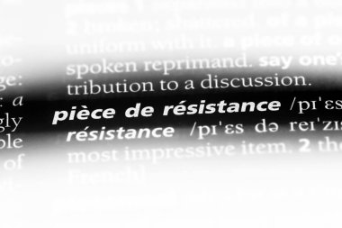 parça de direnç Word'de bir sözlük. parça de direnç kavramı.