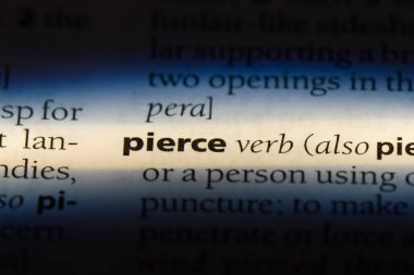 sözcük sözlükte pierce. kavram delip.