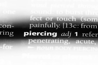 sözcük sözlükte piercing. delici kavramı.