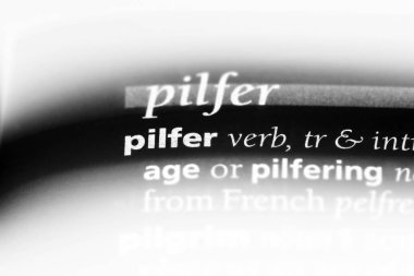 bir sözlüğü'ndeki sözcüğü araklamak. kavram araklamak.