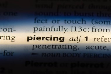 sözcük sözlükte piercing. delici kavramı.