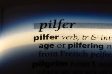 bir sözlüğü'ndeki sözcüğü araklamak. kavram araklamak.