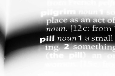 hap Word'de bir sözlük. hap kavramı.