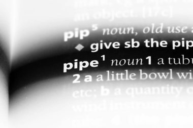 Boru Word'de bir sözlük. Boru kavramı.