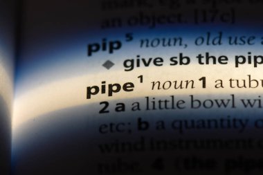 Boru Word'de bir sözlük. Boru kavramı.