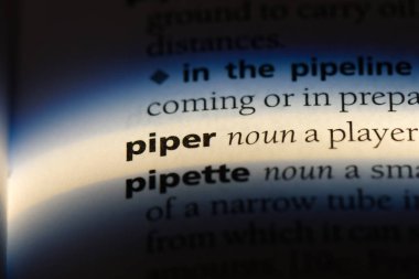 Piper Word'de bir sözlük. Piper kavramı.