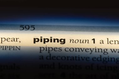 Boru Word'de bir sözlük. Boru kavramı.