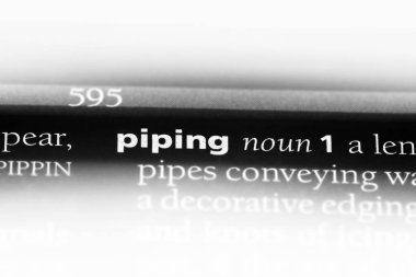 Boru Word'de bir sözlük. Boru kavramı.