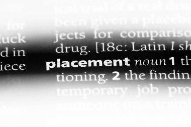 yerleşim Word'de bir sözlük. yerleşim kavramı.