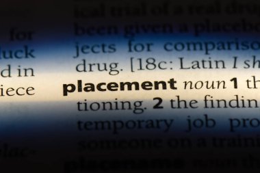 yerleşim Word'de bir sözlük. yerleşim kavramı.