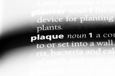 plak Word'de bir sözlük. plak kavramı.