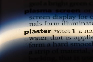 bir sözlüğü'ndeki sözcüğü alçı. Alçı kavramı.