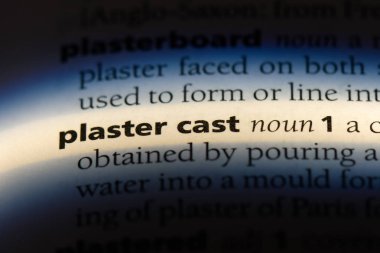 Alçı Word'de bir sözlük. Alçı kavramı.