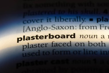 Alçıpan Word'de bir sözlük. Alçıpan kavramı.