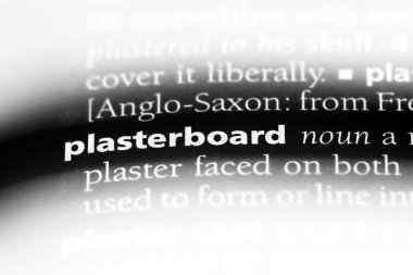 Alçıpan Word'de bir sözlük. Alçıpan kavramı.