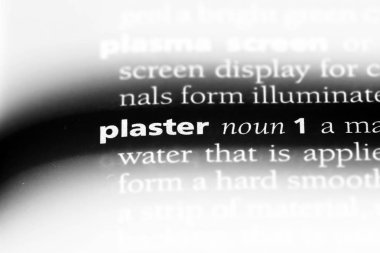 bir sözlüğü'ndeki sözcüğü alçı. Alçı kavramı.