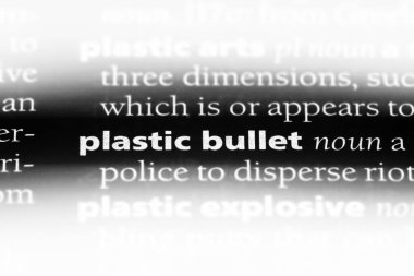 Plastik mermi Word'de bir sözlük. Plastik mermi kavramı.