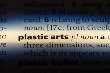 Plastik Sanatlar Word'de bir sözlük. Plastik Sanatlar kavramı.