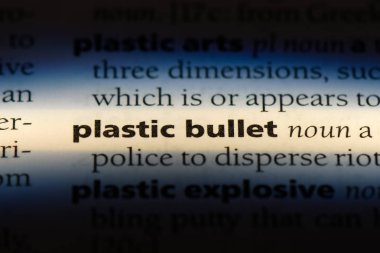 Plastik mermi Word'de bir sözlük. Plastik mermi kavramı.
