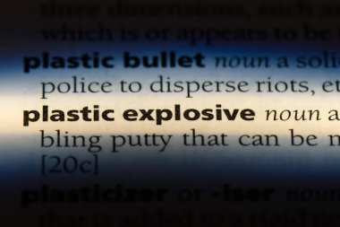 Plastik patlayıcı Word'de bir sözlük. Plastik patlayıcı kavramı.