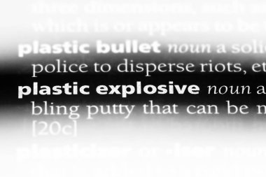 Plastik patlayıcı Word'de bir sözlük. Plastik patlayıcı kavramı.