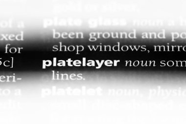 platelayer sözcük sözlüğe. platelayer kavramı.