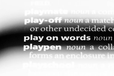 kelime oyunu Word'de bir sözlük. kelime oyunu kavramı.