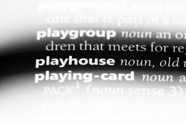 Tiyatro sözcüğü sözlüğe. Playhouse kavramı.