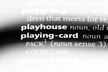 iskambil Word'de bir sözlük. iskambil kavramı.