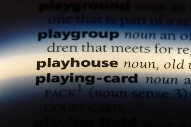 Tiyatro sözcüğü sözlüğe. Playhouse kavramı.