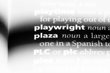 Plaza Word'de bir sözlük. Plaza kavramı.