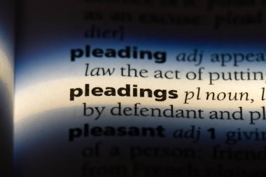 Savunma Word'de bir sözlük. Savunma kavramı.