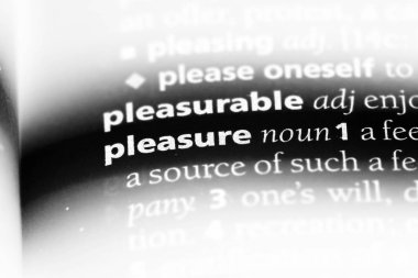 zevk Word'de bir sözlük. zevk kavramı.