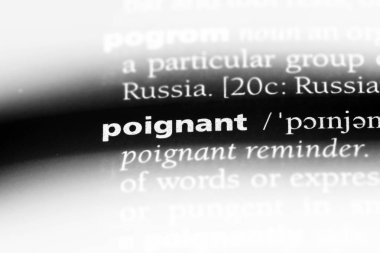 bir sözlüğü'ndeki dokunaklı sözcüğü. dokunaklı kavramı.