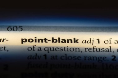 bir sözlüğü'ndeki Point boş sözcüğü. Point boş kavramı.