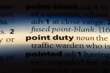 noktası görev Word'de bir sözlük. noktası görev kavramı.