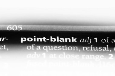 bir sözlüğü'ndeki Point boş sözcüğü. Point boş kavramı.