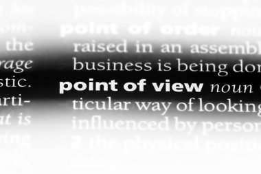 bakış açısı Word'de bir sözlük. bakış açısı kavramı.