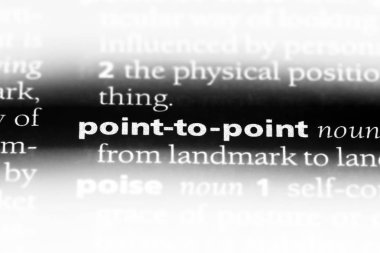 noktadan noktaya Word'de bir sözlük. noktadan noktaya kavramı.