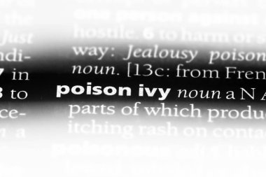 zehirli sarmaşık Word'de bir sözlük. zehirli sarmaşık kavramı.