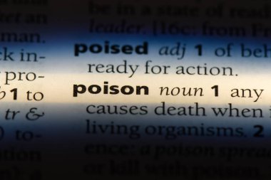 bir sözlüğü'ndeki sözcüğü zehir. zehir kavramı.