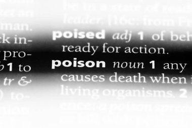 bir sözlüğü'ndeki sözcüğü zehir. zehir kavramı.