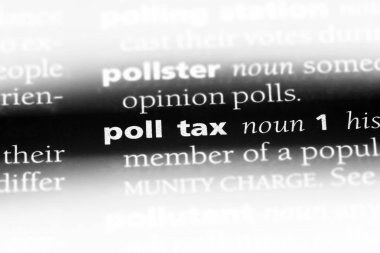 kişi vergisi Word'de bir sözlük. Anket vergi kavramı.