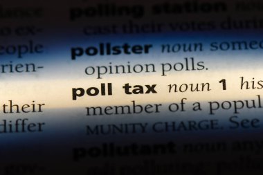 kişi vergisi Word'de bir sözlük. Anket vergi kavramı.