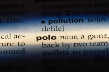 Polo Word'de bir sözlük. Polo kavramı.