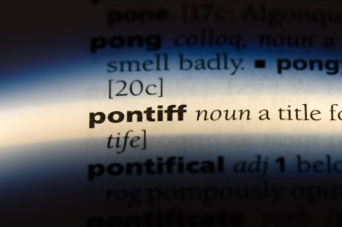 Papa'nın Word'de bir sözlük. Papa'nın kavramı.