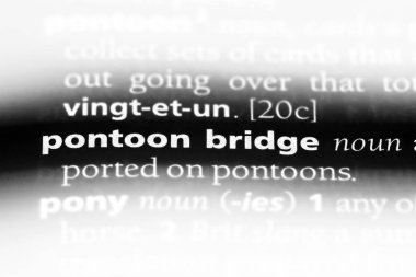 köprü duba Word'de bir sözlük. köprü duba kavramı.