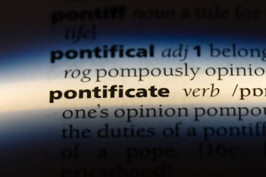 Papalık Word'de bir sözlük. Papalık kavramı.