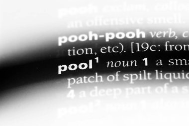 Havuzu Word'de bir sözlük. Havuzu kavramı.