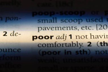 Zavallı kelime sözlüğe. Zavallı kavramı.